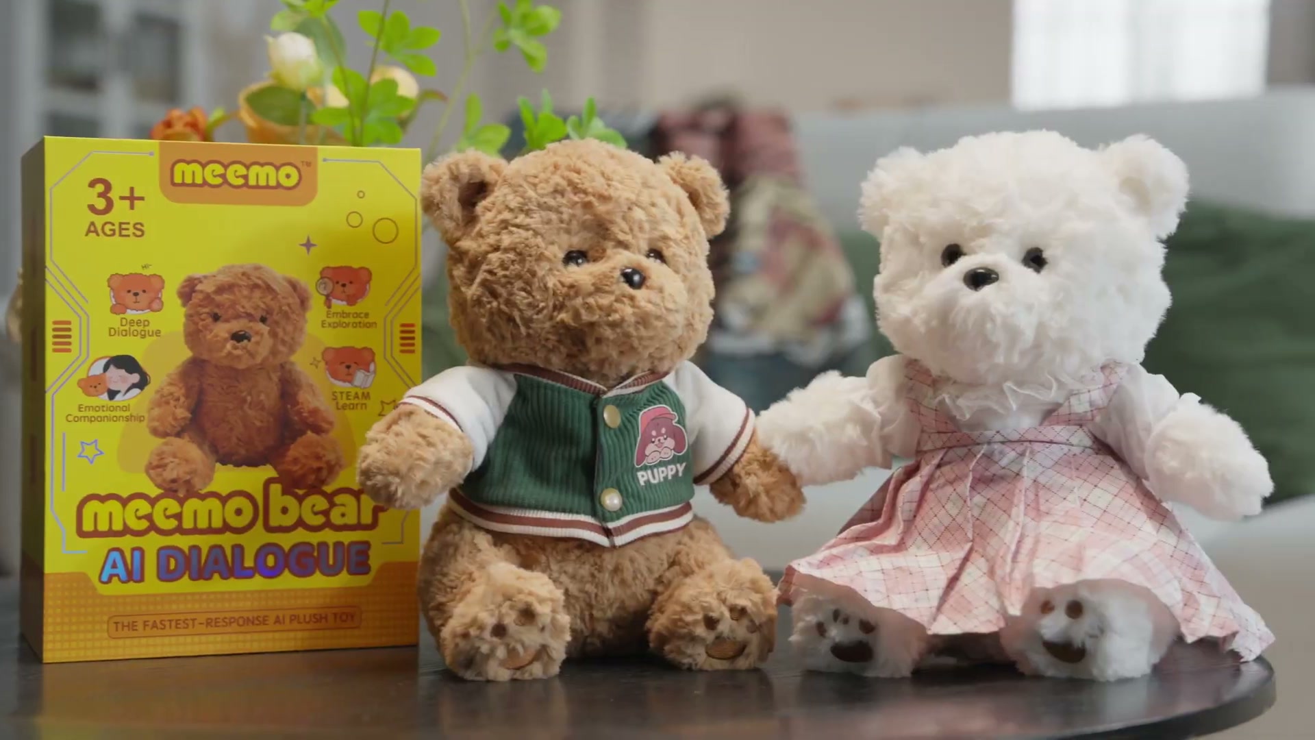 MEEMO Bear AI Talking Plush Companion